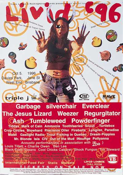 Livid Festival poster 1996